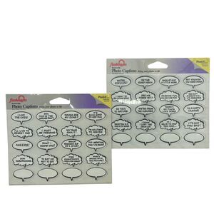 Vtg Flashbacks Removable Photo Captions 2 Sheets Post-It Adhesive Printed Blank